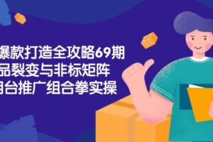 （15102期）淘宝爆款打造全攻略-69期，标品裂变与非标矩阵，万相台推广组合拳实操